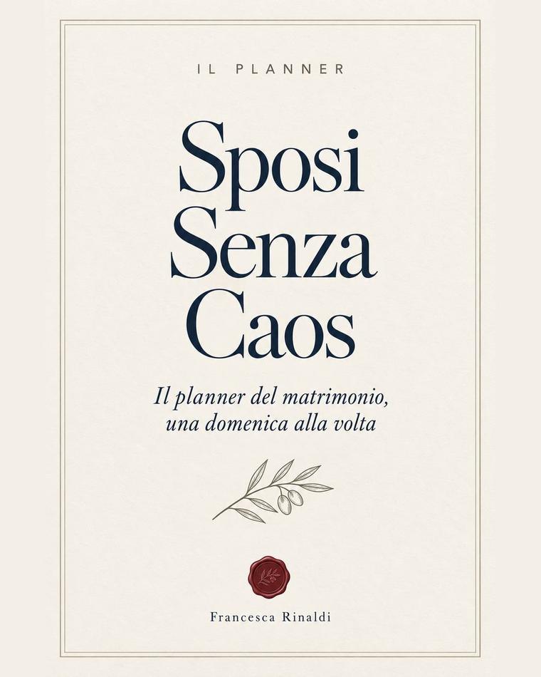 Copertina del planner Sposi Senza Caos